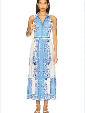 [Never Worn] Yumi Kim Sarita Blue & White Maxi Dress